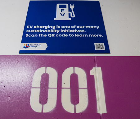 Electric Vehicle Chargers at Bow Valley College